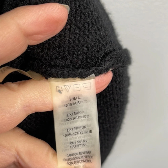 CALVIN KLEIN Red Black Colour Block Sweater Vest Cable Knit Mock Neck Preppy M - Picture 6 of 9